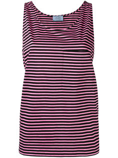 striped shift tank Prada