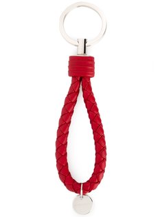 плетеный кожаный брелок Bottega Veneta