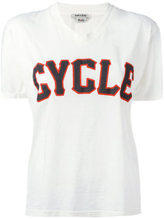 v-neck print T-shirt Cycle