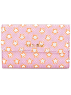 кошелек с принтом звезд Miu Miu