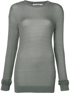 джемпер ребристой вязки Jil Sander