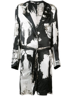 пальто с абстрактным принтом Ann Demeulemeester