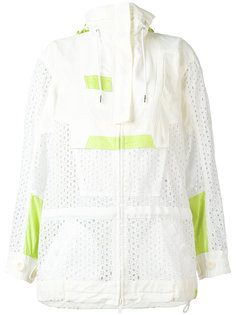 eyelet lace cagoule style jacket Sacai