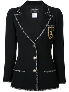 boucle trim blazer Chanel Vintage