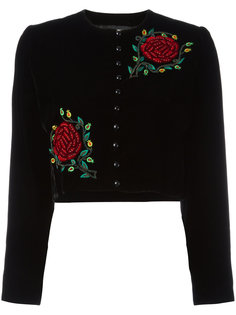 velvet detail bolero jacket Yves Saint Laurent Vintage