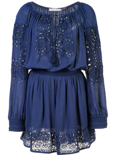 платье мини с вышивкой Alice+Olivia