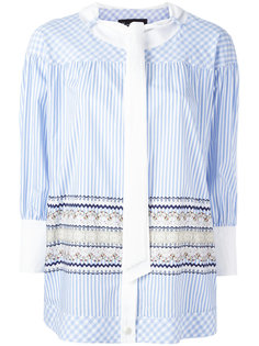 блузка с контрастной панелью Rossella Jardini