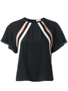 блузка в диагональную полоску Red Valentino