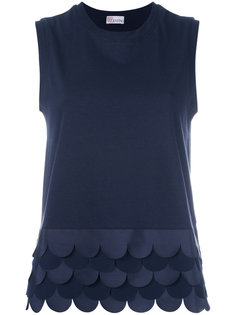 топ с фестонами по подолу Red Valentino
