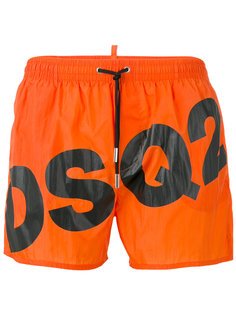 шорты для плавания с диагональным логотипом Dsquared2