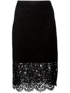 sheer lace pencil skirt Diane Von Furstenberg