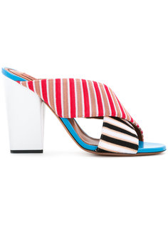 мюли с ремешком в полоску Missoni