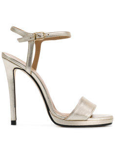 metallic buckled sandals Marc Ellis