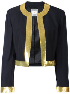 sequin trim jacket Moschino Vintage