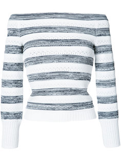 off-shoulder striped jumper Oscar de la Renta