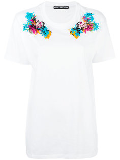 embroidered shoulder T-shirt  Marco Bologna