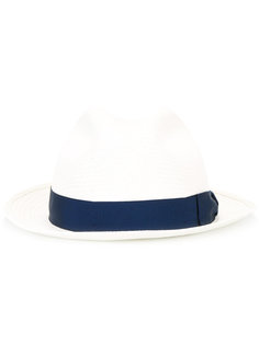 шляпа-трилби с синей лентой Borsalino