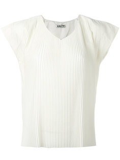 pleated V-neck top Aalto