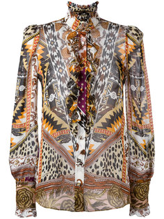 printed sheer shirt Roberto Cavalli