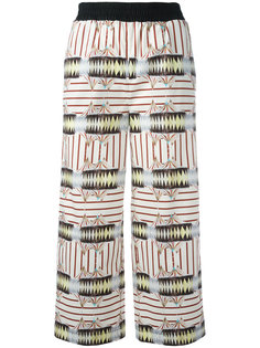 printed cropped trousers  IM Isola Marras