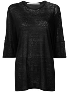 three-quarters sleeve sheer T-shirt Isabel Benenato