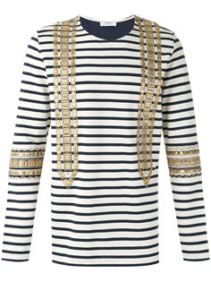 embellished striped sweatshirt  Ports 1961