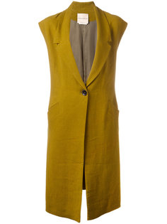 sleeveless single breasted coat  Erika Cavallini