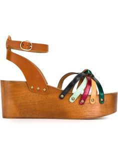 сандалии Zia на деревянной платформе  Isabel Marant