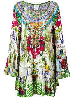 printed long sleeve dress Camilla