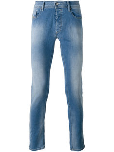 джинсы с эффектом потертости Diesel