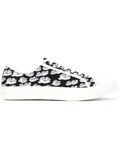 printed lace up trainers  Julien David