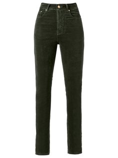 high waist velvet skinny trousers Amapô