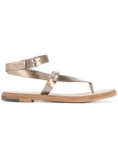 ankle strap slip flops Roberto Del Carlo