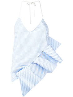 striped ruffle trim top  Ssheena