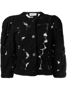 укороченная куртка с полупрозрачной отделкой Sonia Rykiel