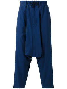 брюки с заниженной проймой Yohji Yamamoto