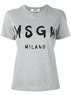 футболка с логотипом MSGM