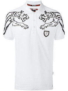 футболка-поло с принтом тигров Plein Sport