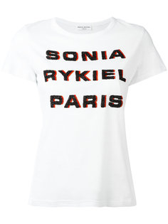 beaded logo T-shirt Sonia Rykiel