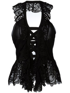 топ без рукавов со шнуровкой Alberta Ferretti