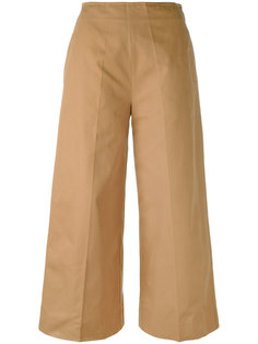 flared cropped trousers MSGM