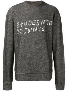 embroidered sweatshirt  Études