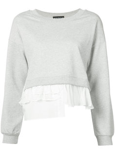 ruffle-trimmed sweatshirt Boutique Moschino