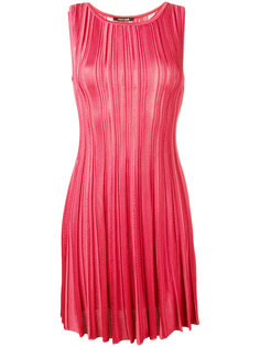 полосатое расклешенное платье Roberto Cavalli