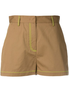 contrast stitch shorts MSGM