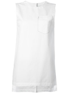 sleeveless top with front pocket DKNY