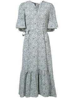 belted floral print dress  Co