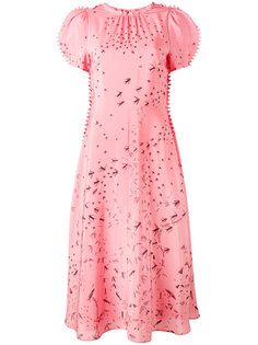 платье с рельефной окантовкой Valentino