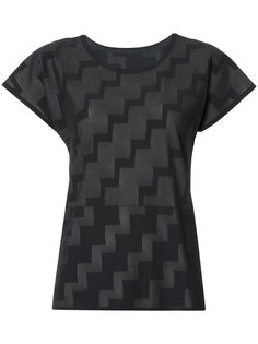 stepped pattern T-shirt Pleats Please By Issey Miyake