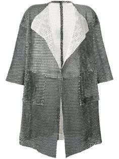 short-sleeve mesh coat Giorgio Brato